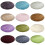 Fluffy Round Rug Colorful 120cm Solid Color 7