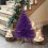 JeashCHAT Mini Christmas Tree 20 inch Purple Artificial 2