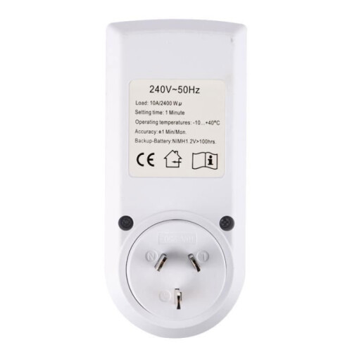 Programmable Digital Plug with Daily Timer, LCD Screen, and Random Mode (2 Pack) 2