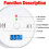 1pc Carbon Monoxide Detector with LED Display, Smoke and Carbon Monoxide Detector 3