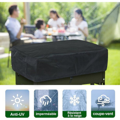 Barbecue cover - Classic 2-pit griddle - Waterproof - 420D Oxford fabric - Drawstring 2