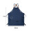 Canvas Kitchen Apron with Back Straps and Large Pockets 4