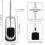 IXO Toilet Brush and Holder Set Black 2 Pack 6