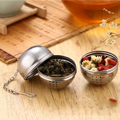 Stainless Steel Tea Filter Ball for Loose Leaf Herbal Tea 2