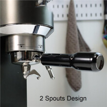 2st 51mm Koffiefilterhouder 3 Oren met Dubbele Tuit voor Dedica EC680/EC685/EC785/EC820/EC850/EC860-ABS Handvat