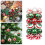 Godom Christmas Tree Ornaments Red Green 30PC 2
