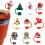 Christmas bird silicone straw sleeve 10mm 2