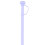 Silicone Reusable Drinking Straw with Cap 1 pc 7