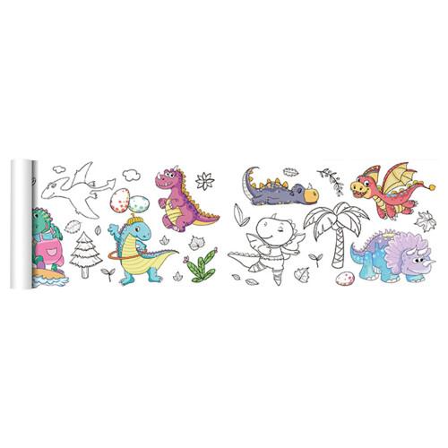 Kids coloring tablecloth animal print 1 piece 1