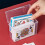 Clear Plastic Trading Card Storage Box with Snap Closure 6