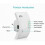 WiFi Repeater/Amplifier, 300Mbps WiFi, Coverage up to 200m², White 2