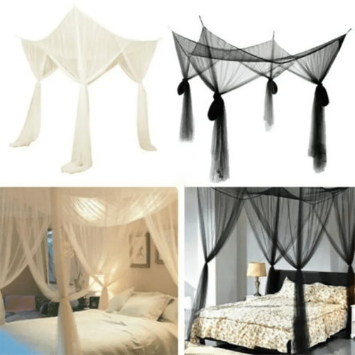Mosquito Net Palace Style Queen Size Four-Door Canopy 2
