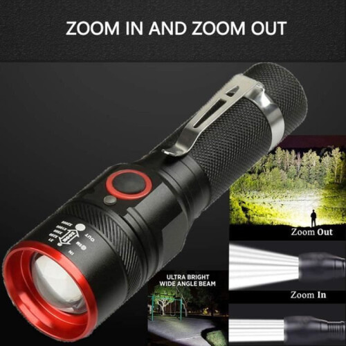 Flashlight - LED Torch - 2000 Lumens - Rechargeable - 3 Modes - Waterproof 2