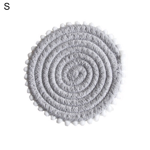 Bomullsrep Coaster Matta Värmeisolerad Miljövänlig 4-pack 1