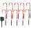 Hengsof Christmas solar pathway lights candy cane 10 inch 2