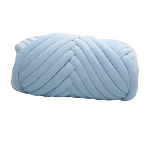 Velvet Bulky Yarn Light Blue 0.5kg 1