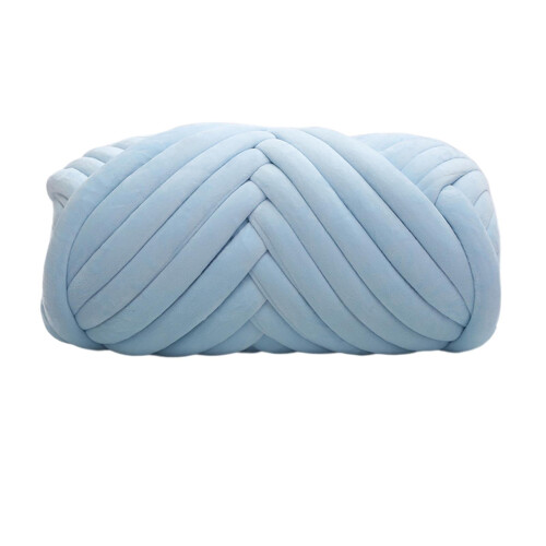 Velvet Bulky Yarn Light Blue 0.5kg 2
