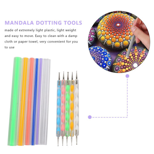 Mandala Dotting Tools Set for Rock Painting, 12-Piece 2