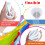 Reusable paint mixing cups 3-channel color splitter 4