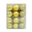 Mancro shatterproof gold plastic Christmas hanging ball 1