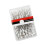 Straight sewing pins pearlized head 100 pcs 5.4 cm white 2