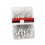 Straight sewing pins pearlized head 100 pcs 5.4 cm white 4