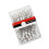 Straight sewing pins pearlized head 100 pcs 5.4 cm white 5