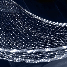 Fairy Mesh Lights Outdoor Cool White 5x5ft 96 LED