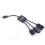 Mancro USB 2.0 hub with micro USB charging OTG cable 3 ports 1