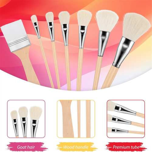 Mop Brush for Acrylic Painting 7-Piece Set 2