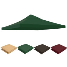 Lovote gazebo replacement canopy top 10x10 ft green