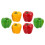Artificial Bell Peppers Simulation Model 6 pcs 3