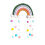 Rainbow wall hanging decor pastel pom pom 1 piece 1
