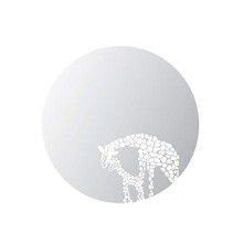 Zamba Round Giraffe Mirror 10x10x1 in