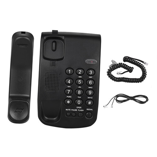Portable Corded Telephone with Mechanical Lock and 1