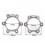HONGDI bicycle freewheel hub adapter 44/48 mm 6-hole 6