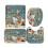 Digital Print Shower Curtain Set 4 Pieces 180x180cm 1