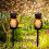 Solar Cat Skull Pathway Lights 18.11in Waterproof 6