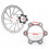 HONGDI bicycle freewheel hub adapter 44/48 mm 6-hole 2
