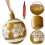 HBASD inflatable Christmas ball gold snowflake 24 inch 6