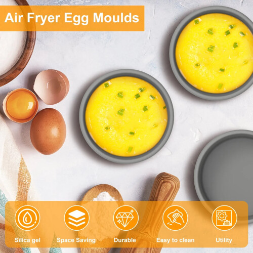 Silicone Air Fryer Egg Mold 3 pcs 2