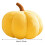 HBASD pumpkin throw pillow 3D Halloween decor yellow 20 cm 2