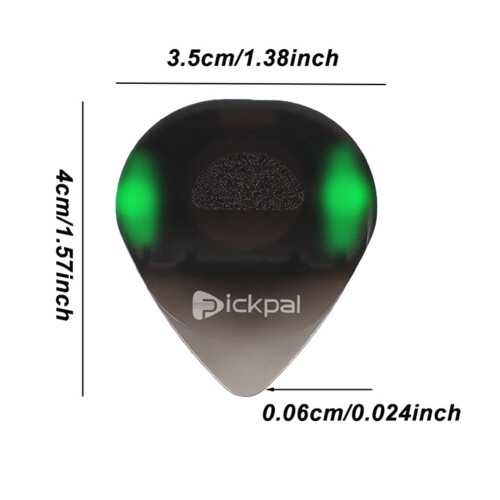 Guitar pick luminous portable green 1 piece 1
