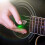 Guitar pick luminous portable green 1 piece 3