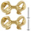 Brass Bow Knobs Decorative Drawer Pulls 2 pcs 1