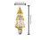Hengsof 3D fireworks LED bulb 3W 120V multicolor 6