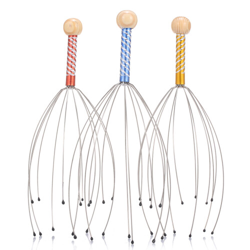 Head Massager Scalp Scratcher 3pcs Random Color