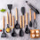Silicone Kitchen Utensils with Wooden Handle 12 Pcs 3