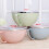 Stainless Steel Mixing Bowl with Handle Pink 1 PC 4