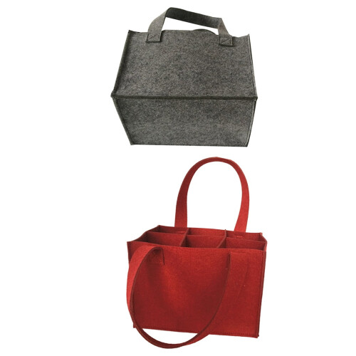 Felt Beer Bottle Carrier Bag Reusable Washable 2